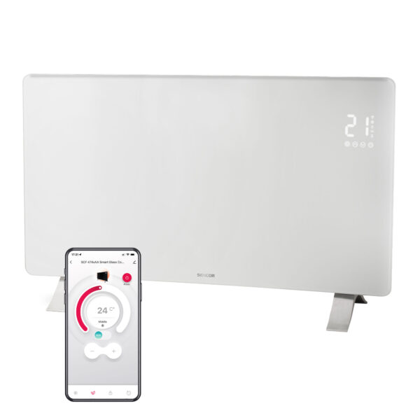 Sencor SCF 4740WH Chytrý skleněný konvektor Wi-Fi