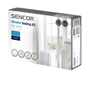 Sencor SAX W001 Sada těsnění do oken Účinně odvádí horký vzduch produkovaný klimatizací ven z okna